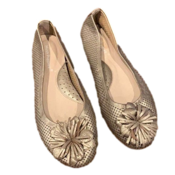 Hush puppies flower ballerina flats loafers shoes - Picture 1 of 7